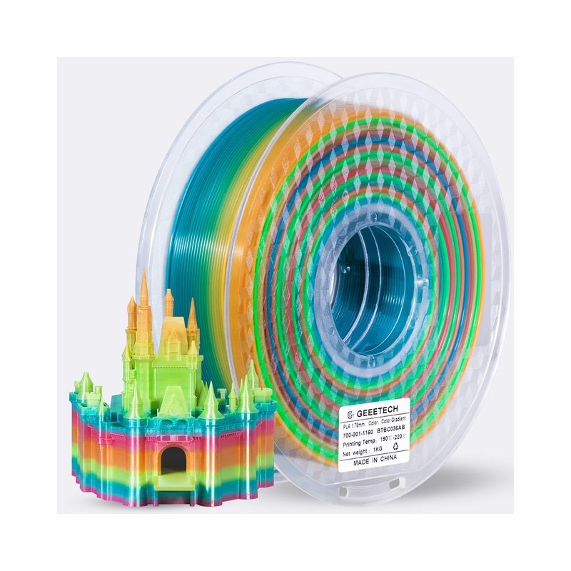 Geeetech PLA Gradient Rainbow filament | 3Dplastik.cz