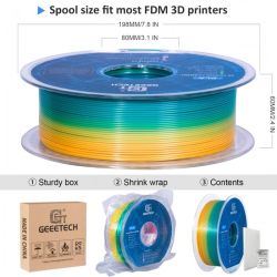 Geeetech PLA Gradient Rainbow filament | 3Dplastik.cz