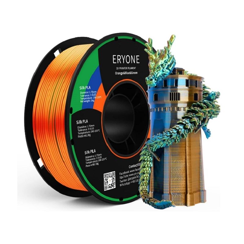 Eryone Silk Tricolor filament 250g cívka | 3Dplastik.cz