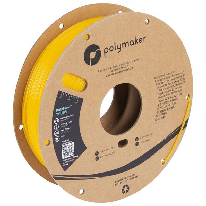 Polymaker Polyflex TPU Yellow 1,75mm 0,75kg