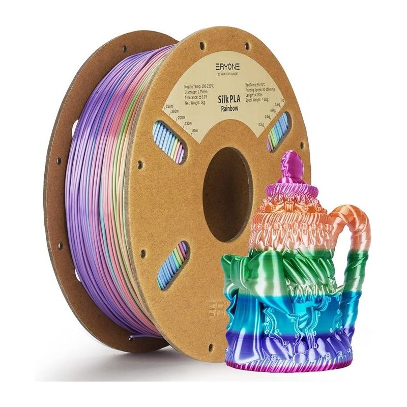 Eryone PLA Silk Candy Rainbow filament | 3Dplastik.cz