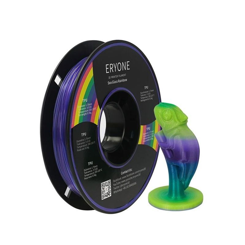 Eryone Sea Glass Rainbow TPU 1,75mm 0,5Kg