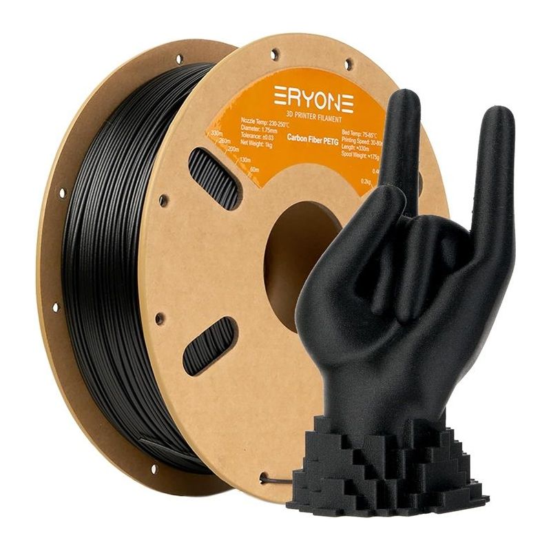 Eryone PETG Carbon Fiber Black 1,75mm 1kg