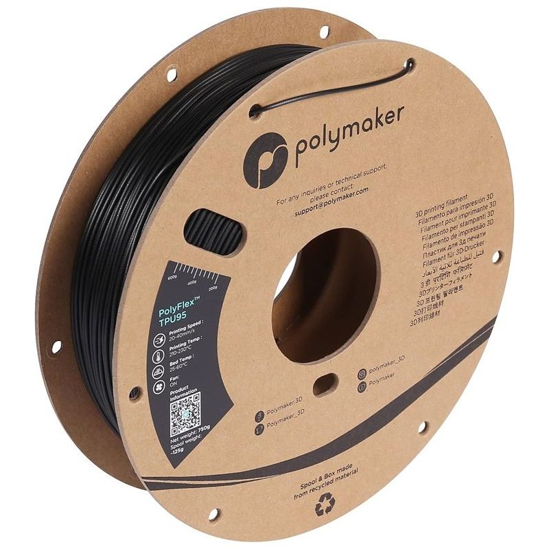 Polymaker Polyflex TPU Black 1,75mm 0,75kg